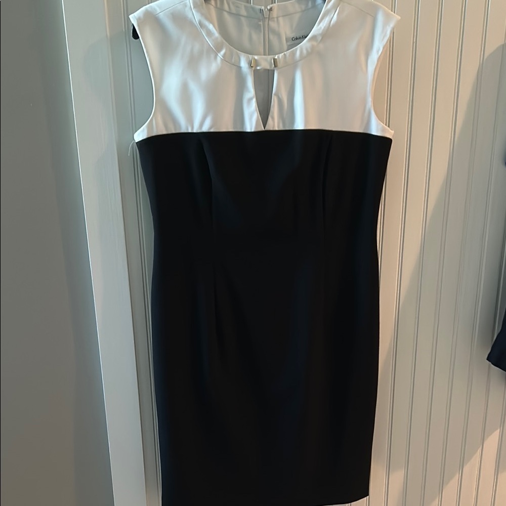 Elegant Black and White Dress